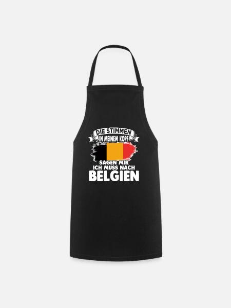 Belgisch Belgier Belgien - Kochschürze - Schwarz