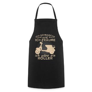 Scooter Scooter Scooter Rider Scooter Two-wheeler - Cooking Apron - black - Front - AI Model Male 185 dark (185cm)