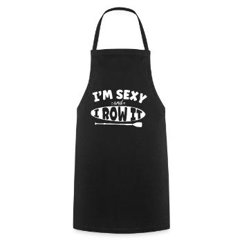 SUP Paddleboard Girl I’m Sexy and - Tablier de cuisine - noir - Devant - AI Model Male 185 dark (185cm)