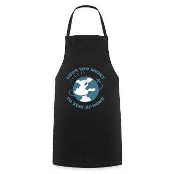Voyage et vacances rengaine pour les touristes - Tablier de cuisine - noir - Devant - AI Model Male 185 dark (185cm)