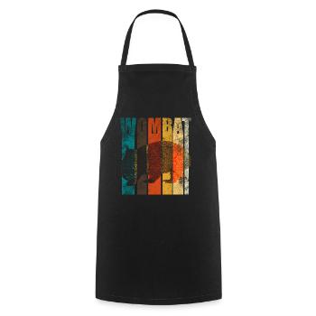 Wombat - Cooking Apron - black - Front - AI Model Male 185 dark (185cm)