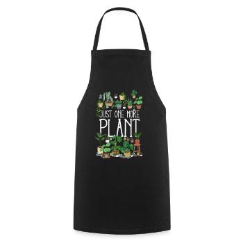 Just One More Plant - Cooking Apron - black - Front - AI Model Male 185 dark (185cm)