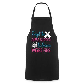 Scuba Diving Diver Girl Forget - Tablier de cuisine - noir - Devant - AI Model Male 185 dark (185cm)