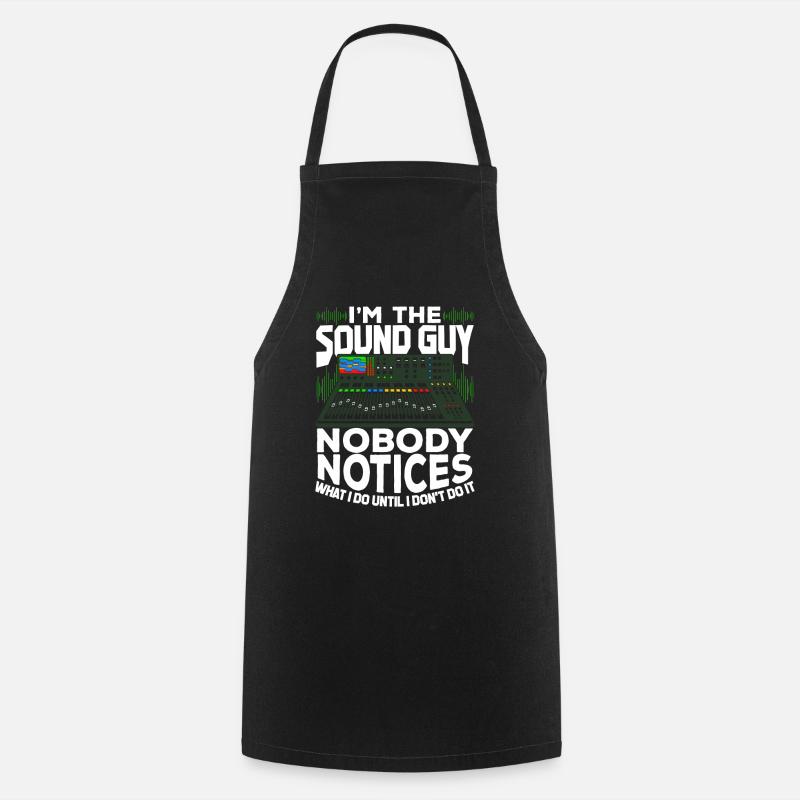 Sound Engineer Sound Engineering Sound Engineer Gift - Cooking Apron - black