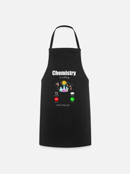 Chemist Laboratory Periodic Table Neutron Alchemy - Cooking Apron - black