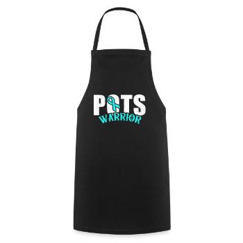 POTS Patient POTS Warrior - Cooking Apron - black - Front - AI Model Male 185 dark (185cm)