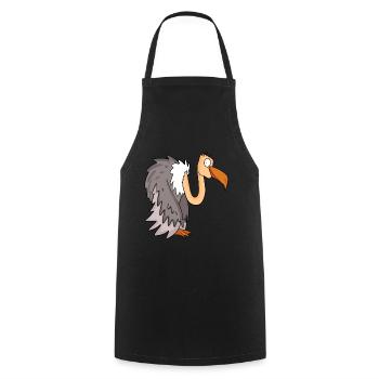 Vautours - Tablier de cuisine - noir - Devant - AI Model Male 185 dark (185cm)