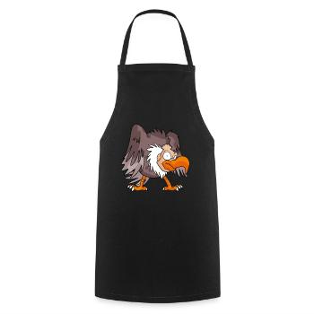 Vautours - Tablier de cuisine - noir - Devant - AI Model Male 185 dark (185cm)