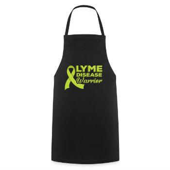 Lyme Disease Warrior Lyme Disease Warrior - Cooking Apron - black - Front - AI Model Male 185 dark (185cm)