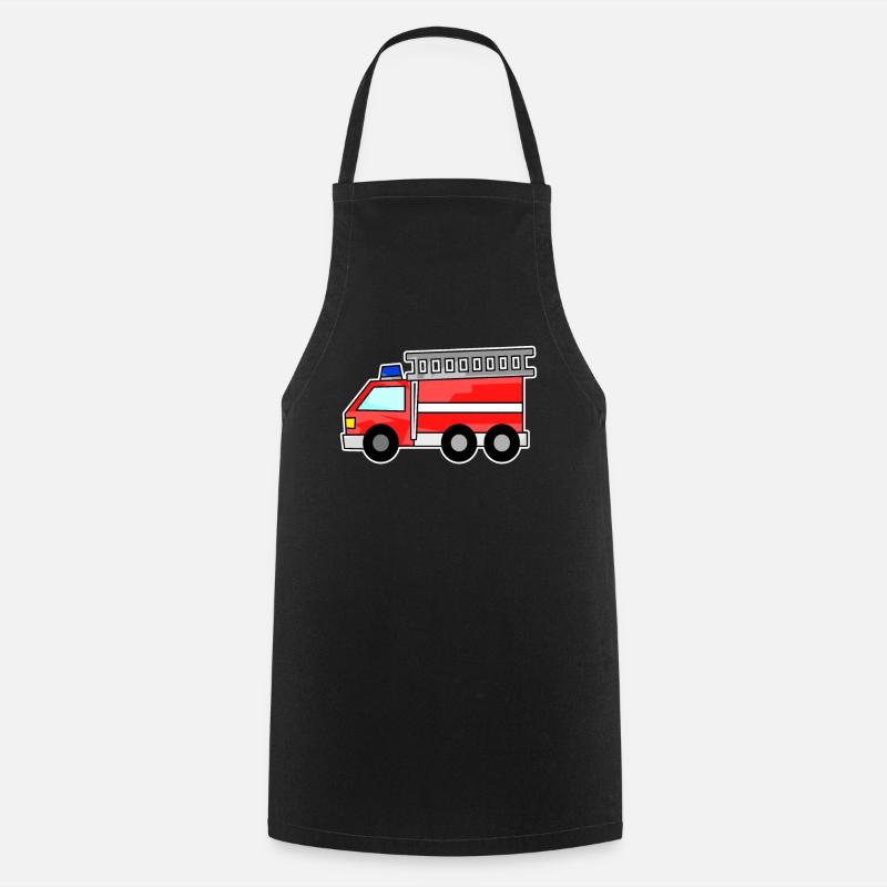 Feuerwehr - Kochschürze - Schwarz