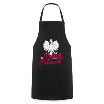 Polish Flag Polska Polish Princess - Cooking Apron - black - Front - AI Model Male 185 dark (185cm)