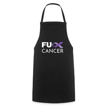 Cancer Survivor Fighter - Cooking Apron - black - Front - AI Model Male 185 dark (185cm)