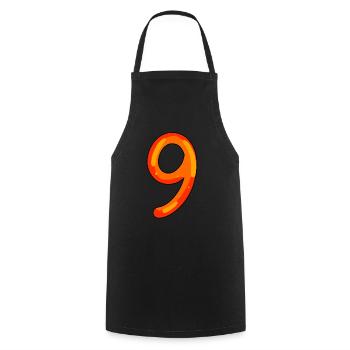 9 - Cooking Apron - black - Front - AI Model Male 185 dark (185cm)