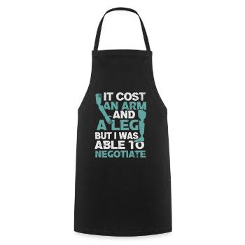 Amputee Humor amputee funny - Cooking Apron - black - Front - AI Model Male 185 dark (185cm)