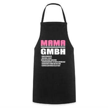 Mama GmbH Mutter Muttertag Geschenk - Kochschürze - Schwarz - Vorne - AI Model Male 185 dark (185cm)