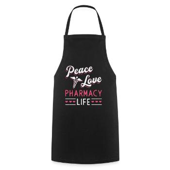 Pharmacy Technician Pharmacy Technician Gift - Cooking Apron - black - Front - AI Model Male 185 dark (185cm)