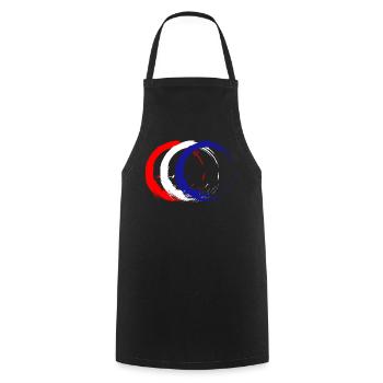 Croatia - Cooking Apron - black - Front - AI Model Male 185 dark (185cm)