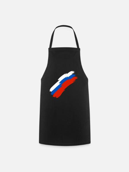 Russland Fahne Farben - Kochschürze - Schwarz