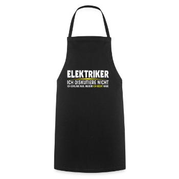 Elektriker haben Recht Elektro Elektronik - Kochschürze - Schwarz - Vorne - AI Model Male 185 dark (185cm)