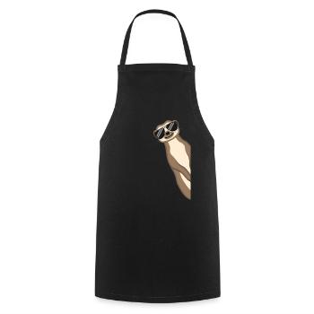 Suricate Drôle Cadeau Dames Hommes Enfants - Tablier de cuisine - noir - Devant - AI Model Male 185 dark (185cm)