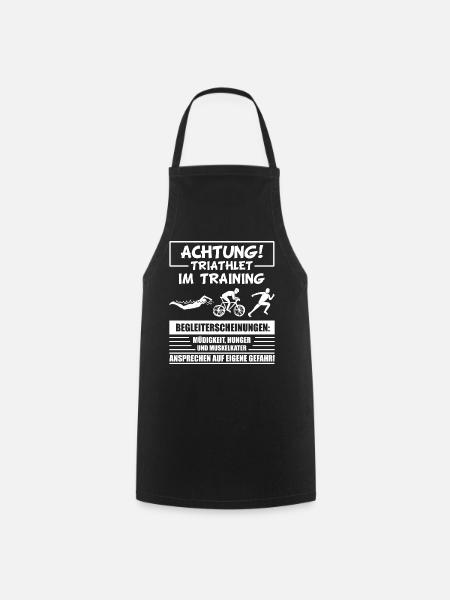 Triathlon - Kochschürze - Schwarz