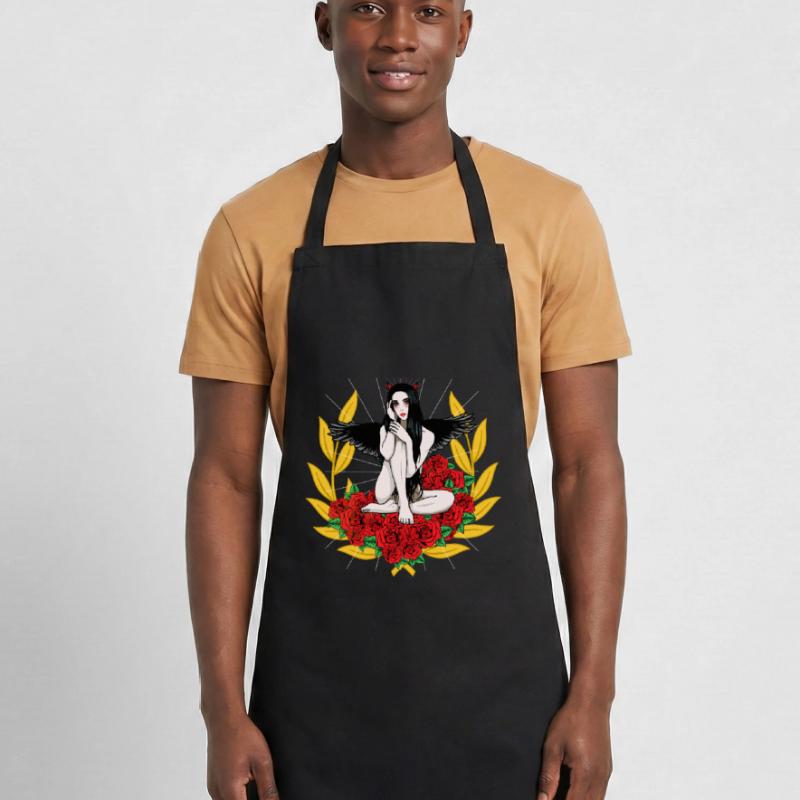 Devilish Devil Woman Satan's Roast Devil Cooking Apron