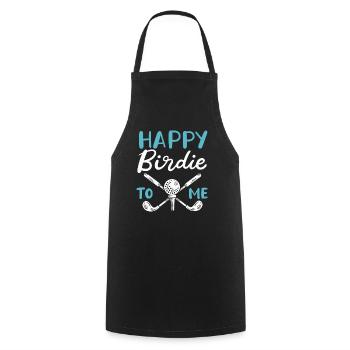 Happy Birdie To Me Golfspieler Golf Spielen Golfer - Kochschürze - Schwarz - Vorne - AI Model Male 185 dark (185cm)