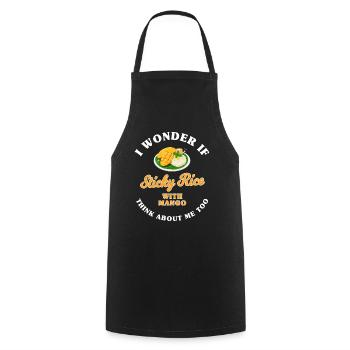 Klebreis Mit Mango Geschenk - Kochschürze - Schwarz - Vorne - AI Model Male 185 dark (185cm)