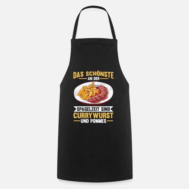 Currywurst - Kochschürze - Schwarz