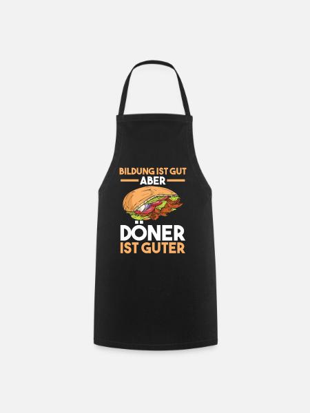 Döner Kebab Dönerladen - Kochschürze - Schwarz