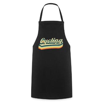 Cycling - Bicycle - Cooking Apron - black - Front - AI Model Male 185 dark (185cm)