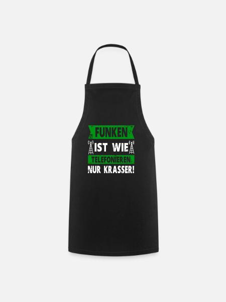 Funkamateur Funker Amateurfunk Amateurfunker - Kochschürze - Schwarz