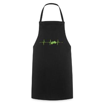Brussels sprouts heartbeat gift - Cooking Apron - black - Front - AI Model Male 185 dark (185cm)