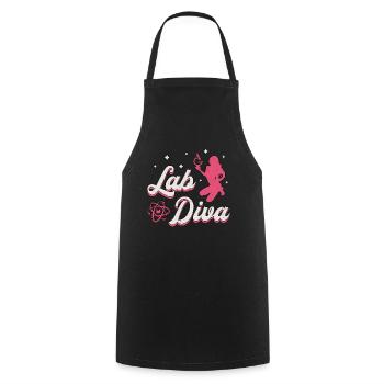 Laboratory Technician Laboratory Lab Diva Chemistry Gift - Cooking Apron - black - Front - AI Model Male 185 dark (185cm)