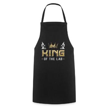 Laboratory Technician Science Chemistry Laboratory Gift - Cooking Apron - black - Front - AI Model Male 185 dark (185cm)