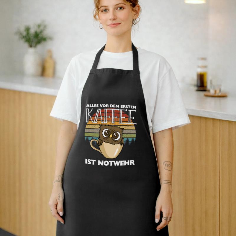 Kaffee Eule Langschläfer Morgenmuffel Koffein Kochschürze