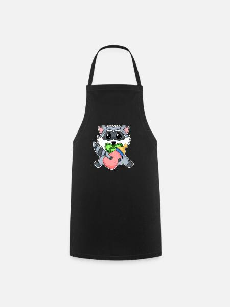 Bébé raton laveur - Tablier de cuisine - noir