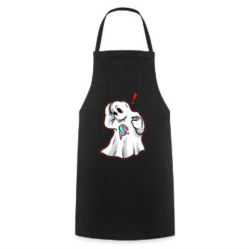 This spirit or spirit has been made with ice cream - Cooking Apron - black - Front - AI Model Male 185 dark (185cm)