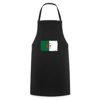 Algeria Heartbeat Flag Vintage Algeria - Cooking Apron - black - Front - AI Model Male 185 dark (185cm)