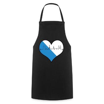 i love Zurich Züri Love Heart Switzerland Gift - Cooking Apron - black - Front - AI Model Male 185 dark (185cm)