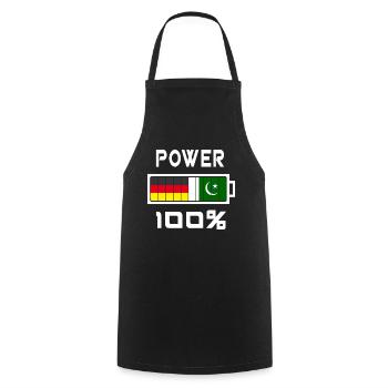 L’Allemagne et le Pakistan power 100% - Tablier de cuisine - noir - Devant - AI Model Male 185 dark (185cm)