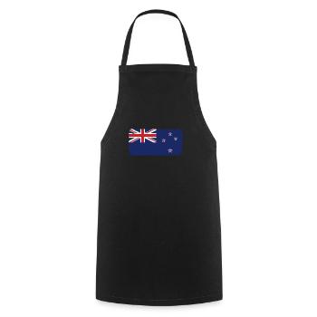 New Zealand Heartbeat Flag Vintage New Zealand - Tablier de cuisine - noir - Devant - AI Model Male 185 dark (185cm)