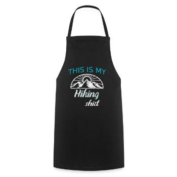T-shirt de randonnée - Tablier de cuisine - noir - Devant - AI Model Male 185 dark (185cm)