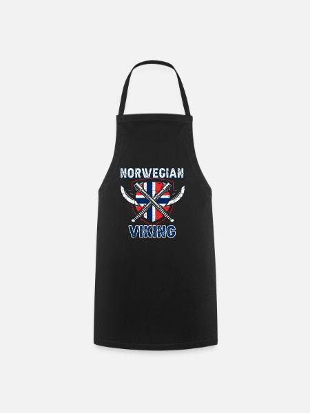 Norwegischer Wikinger - Kochschürze - Schwarz