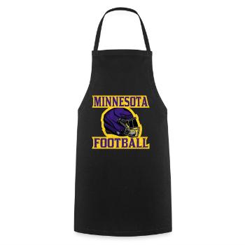 Minnesota Football Helmdesign - Kochschürze - Schwarz - Vorne - AI Model Male 185 dark (185cm)