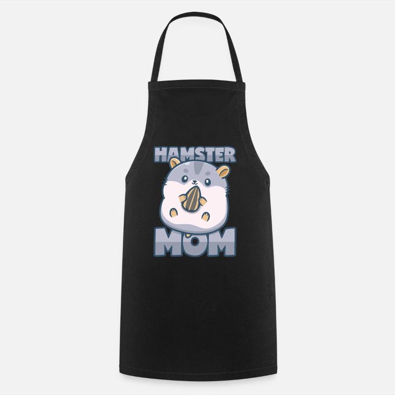Hamster Mama - Kochschürze - Schwarz