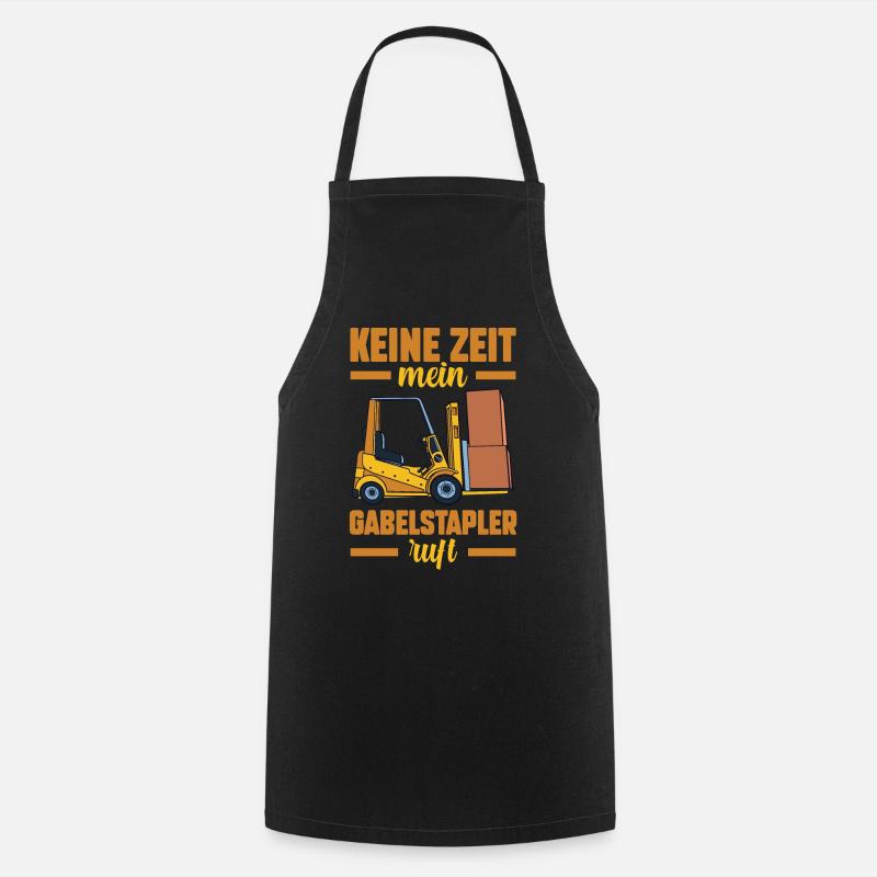 Gabelstapler Gabelstaplerfahrer Staplerfahrer - Kochschürze - Schwarz