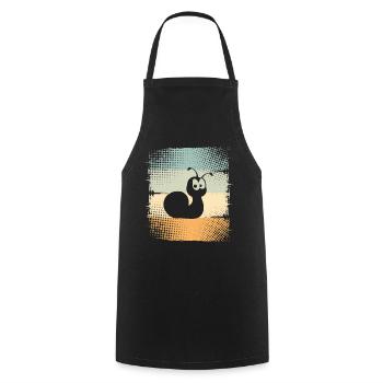 Escargot - Tablier de cuisine - noir - Devant - AI Model Male 185 dark (185cm)