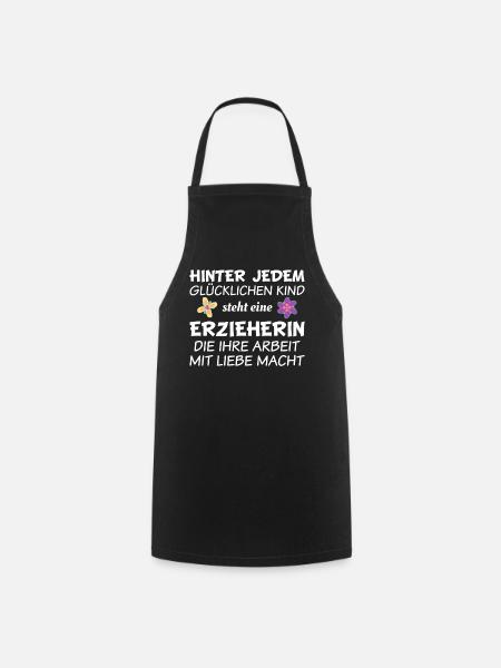 Erzieherin - Kochschürze - Schwarz