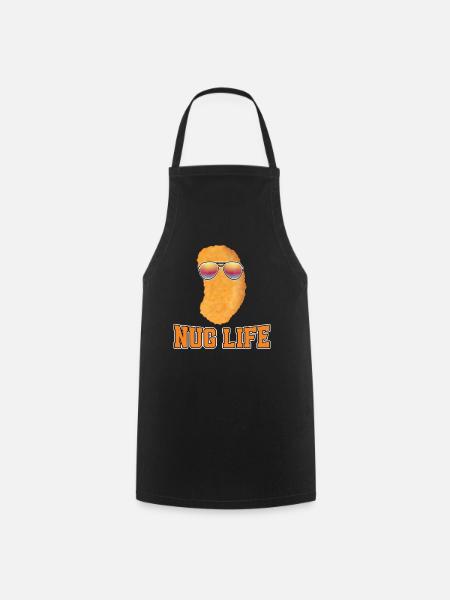 Chicken Nugget - Cooking Apron - black